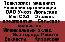 Тракторист-машинист › Название организации ­ ОАО Учхоз Июльское ИжГСХА › Отрасль предприятия ­ Сельское хозяйство › Минимальный оклад ­ 20 000 - Все города Работа » Вакансии   . Кировская обл.,Сезенево д.